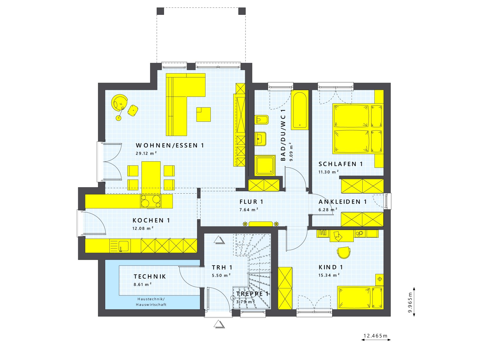 Baue dein Mehrfamilienhaus inklusiver Küche
